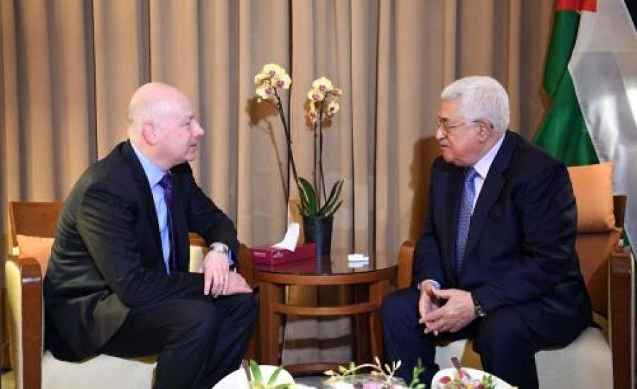 عباس ومبعوث ترامب الخاص للسلام 