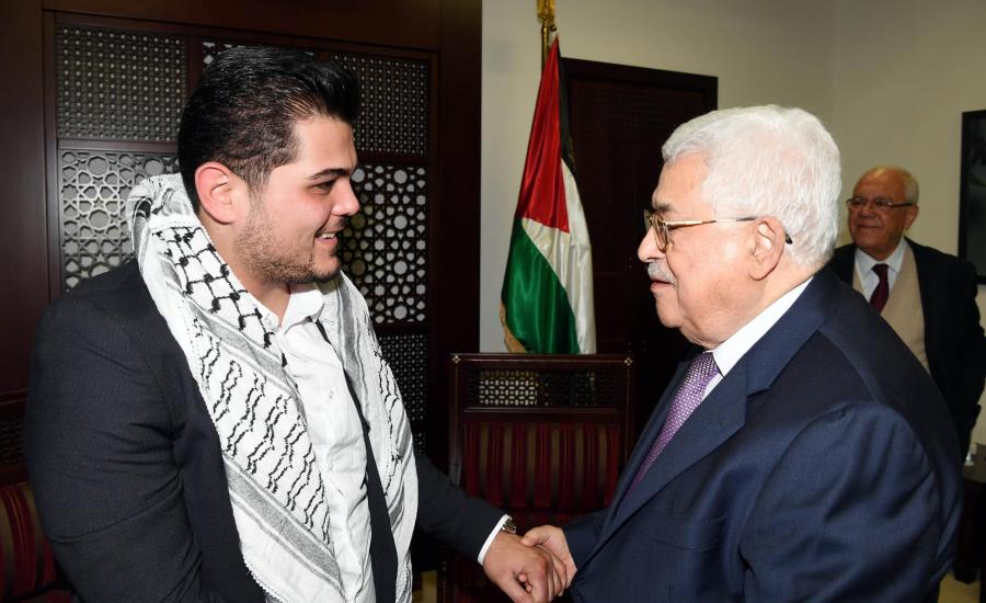 أمير دندن والرئيس عباس 