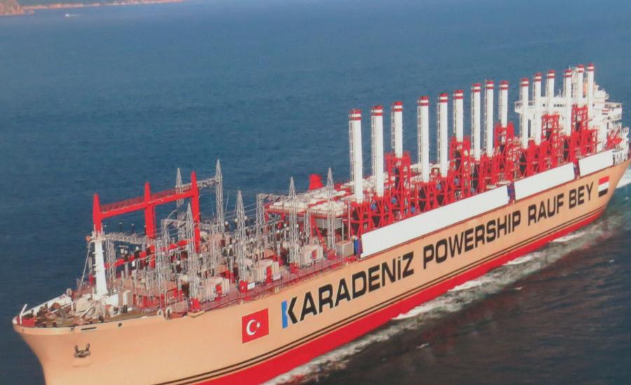 سفن تركية تقدم الكهرباء للبنان 