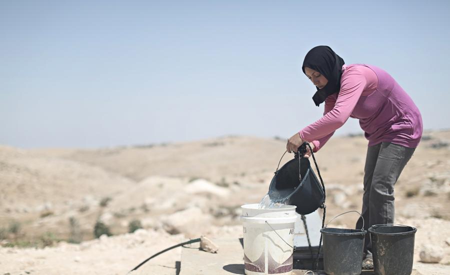 ازمة المياه في الاراضي الفلسطينية 