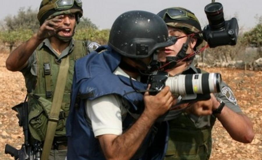 اعتقال الصحافيين الفلسطينيين