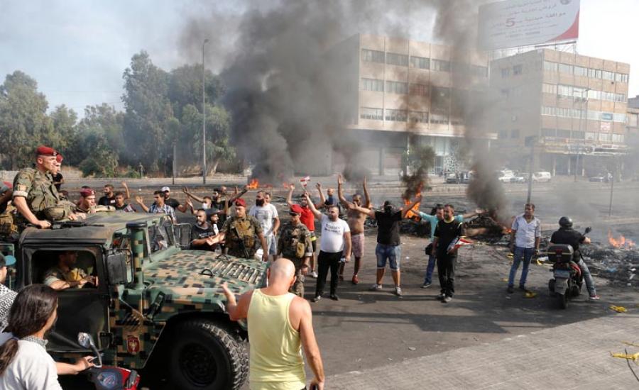 الجيش اللبناني والمتظاهرين 