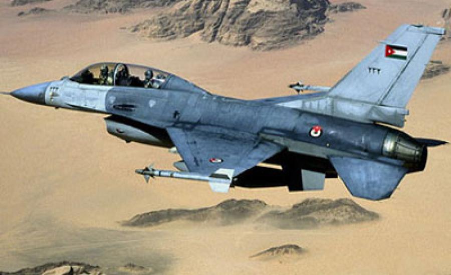 طائرة اردنية تقصف داعش
