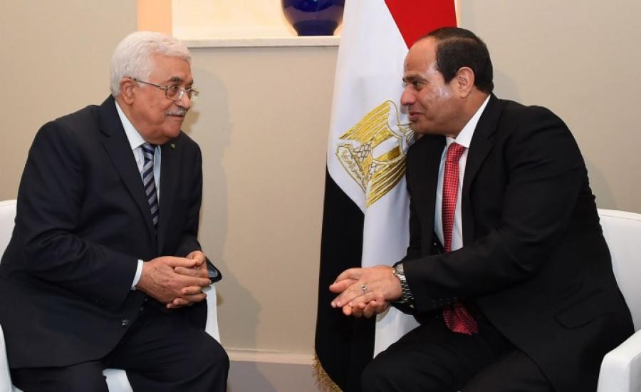 السيسي والرئيس عباس 