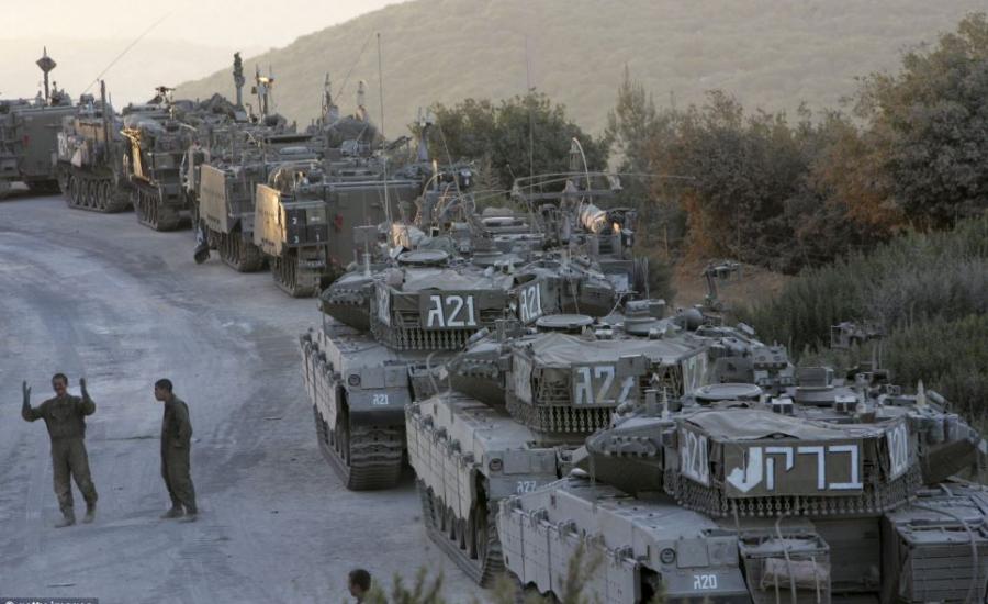 حشودات عسكرية اسرائيلية صوب لبنان 