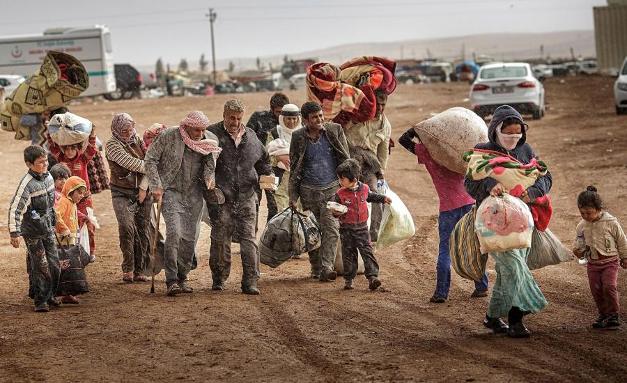 اللاجئيين السوريين عادو الى منازلهم 
