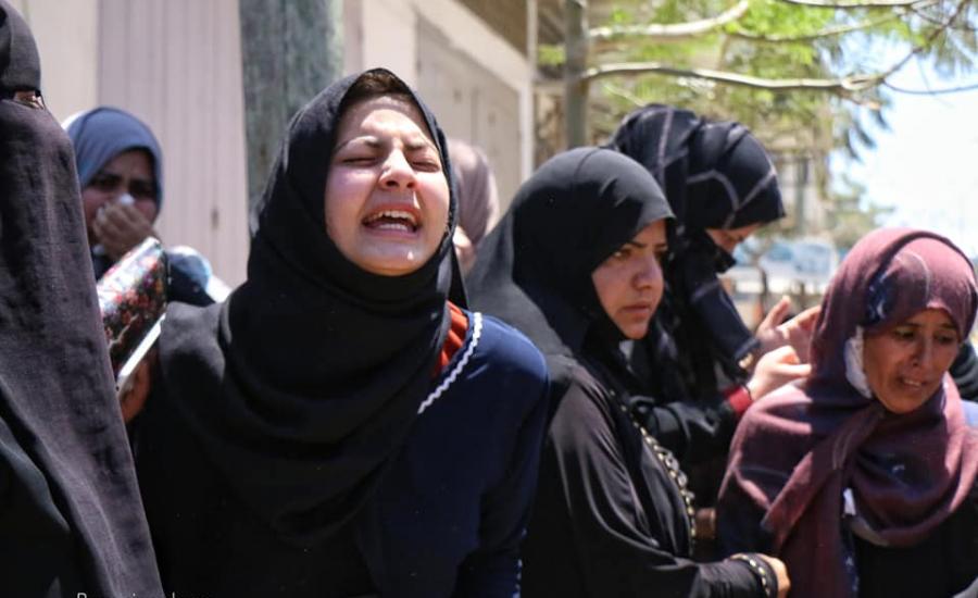 تشييع جثامين الشهداء الفلسطينيين في غزة 