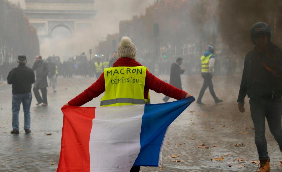 تظاهرات في فرنسا 