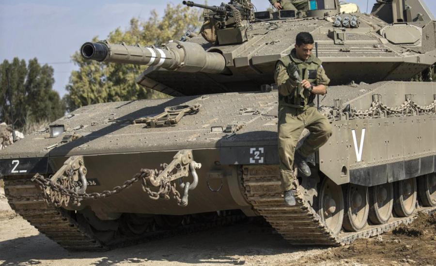 تدريبات الجيش الاسرائيلي في غلاف غزة 