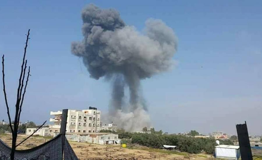 القصف على قطاع غزة 