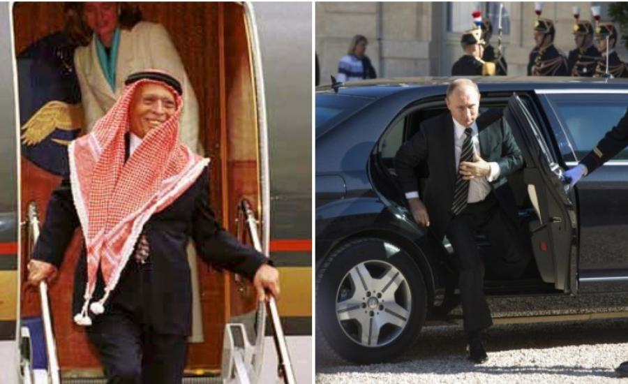 بوتين وعرس ابنة طيار الملك الاردني "حسين بن طلال " 