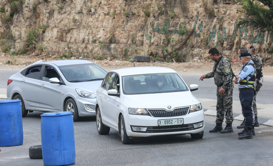 الاغلاقات في الضفة الغربية بسبب كورونا 