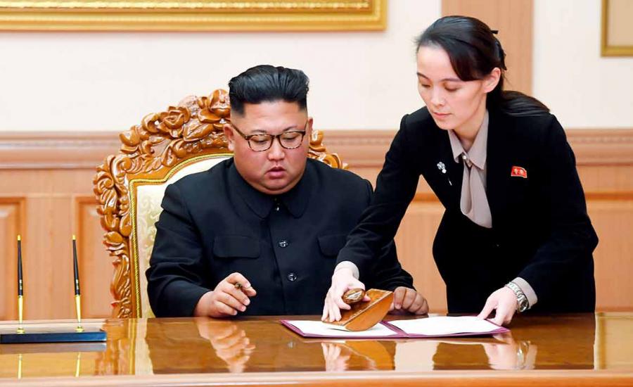 الزعيم الكوري الشمالي وشقيقته 