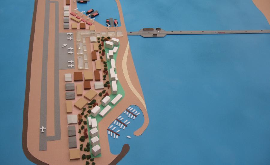 اقامة جزر صناعية قبالة سواحل قطاع غزة 