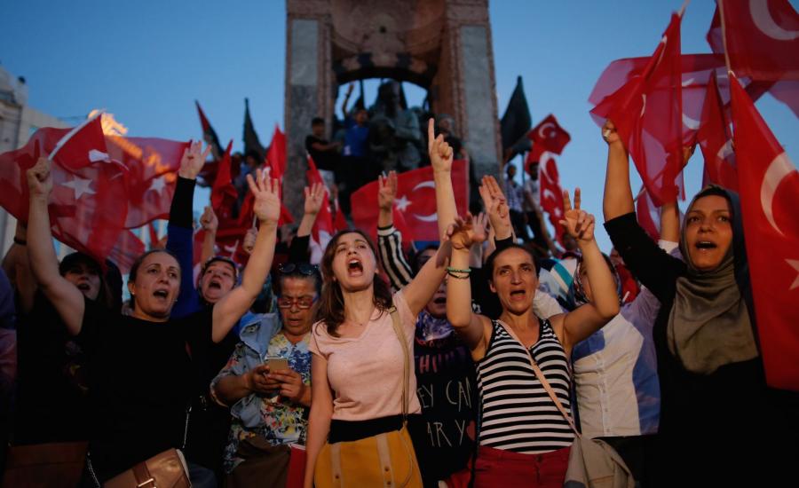 انقلاب تركيا متظاهرون تنوع