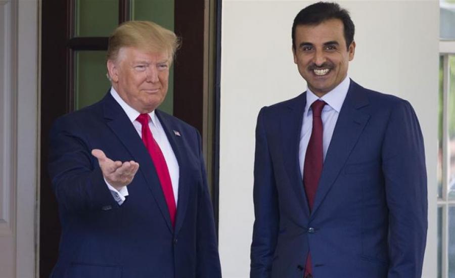 ترامب وامير قطر 