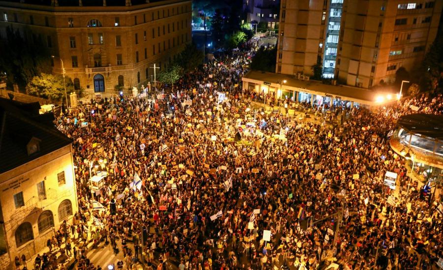 تظاهرات ضد نتنياهو 