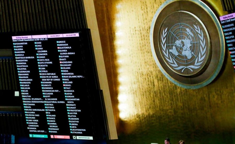 اعتماد قرارات لصالح فلسطين في الامم المتحدة 