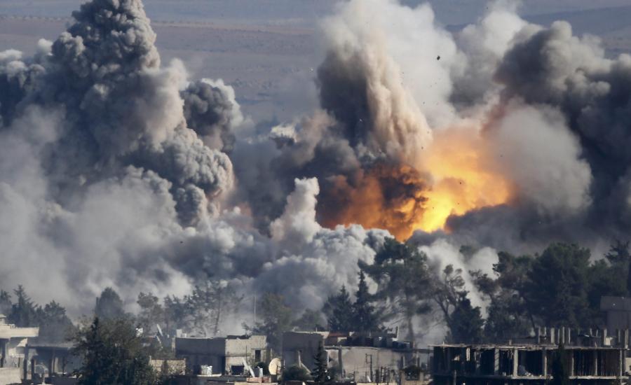 غارات جوية على مواقع تنظيم داعش 
