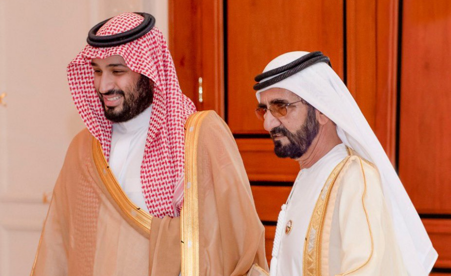 حاكم دبي ومحمد بن سلمان 
