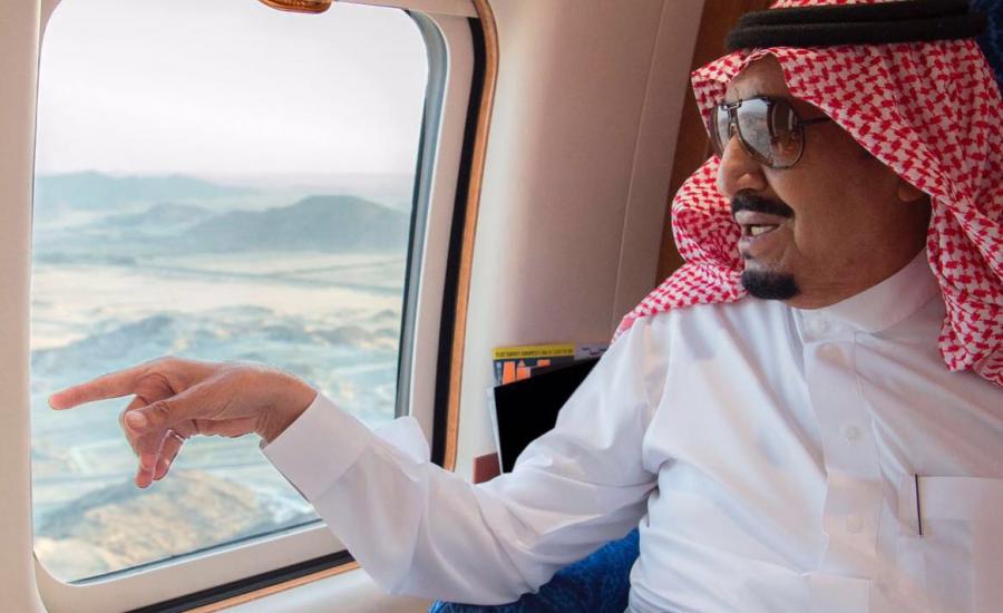 الملك السعودية والحجاج الفلسطينيين 