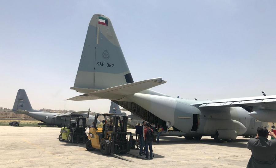 طائرة عسكرية كويتية تصل الأردن بشكل عاجل