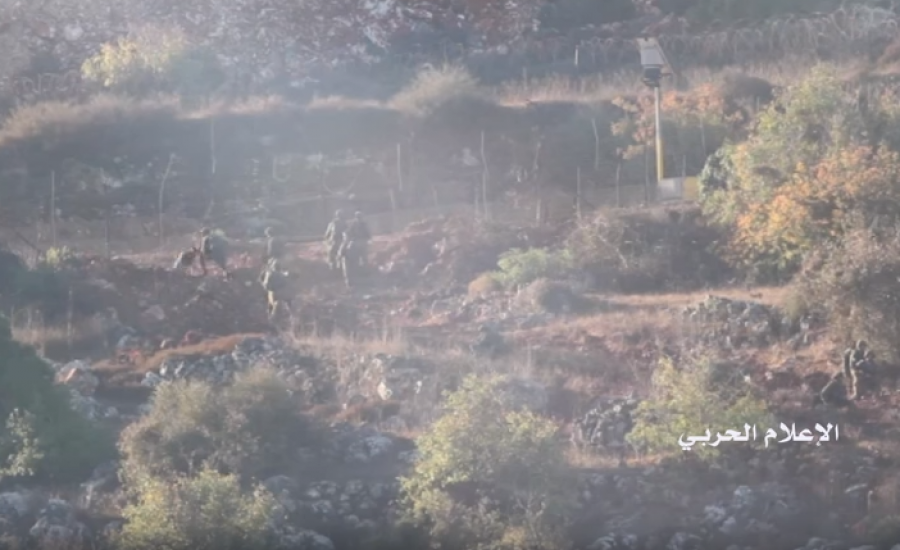 فيديو: 18 جندياً اسرائيليا يجتازون الحدود بين لبنان وفلسطين المحتلة