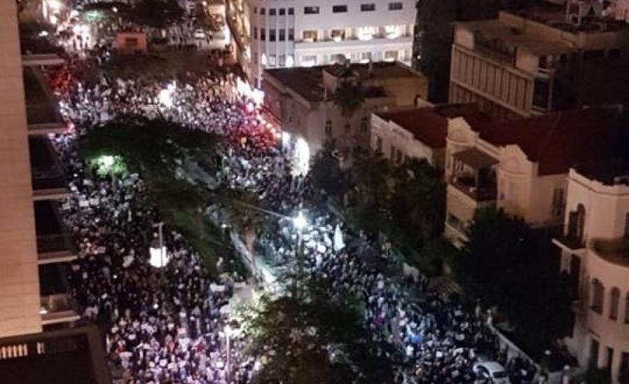 مظاهرات في اسرائيل ضد نتنياهو 