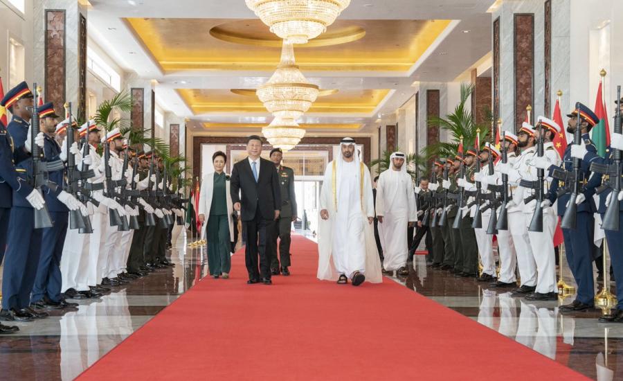 زيارة الرئيس الصيني الى الامارات 
