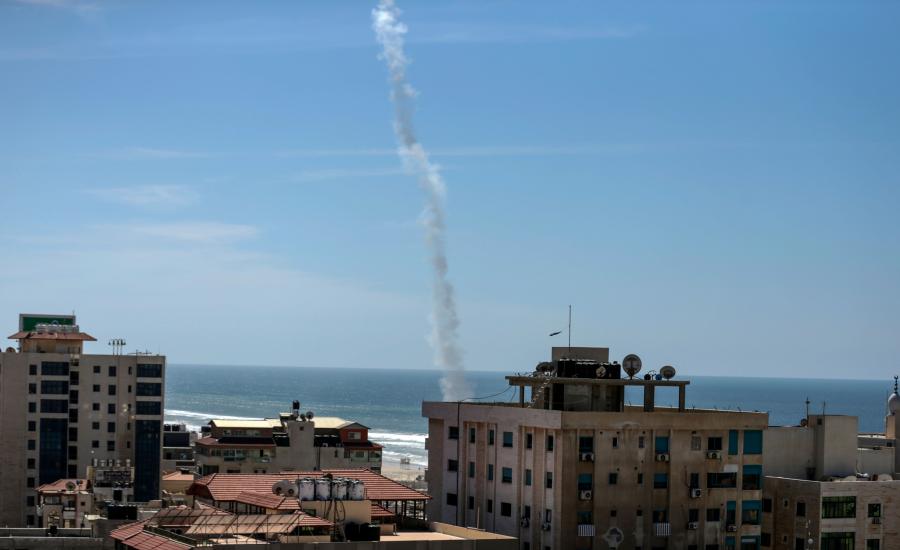 إطلاق صاروخ تجريبي من غزة