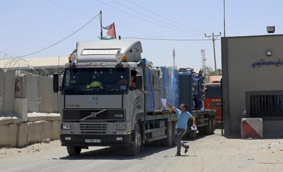 منع ادخال شاحنات الى غزة 