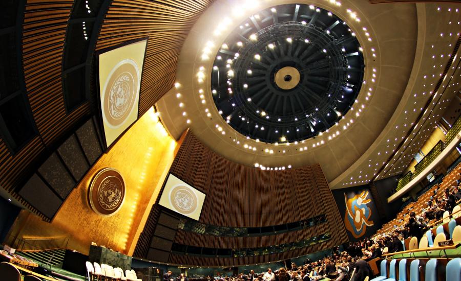 الجمعية العامة للامم المتحدة وقطاع غزة 