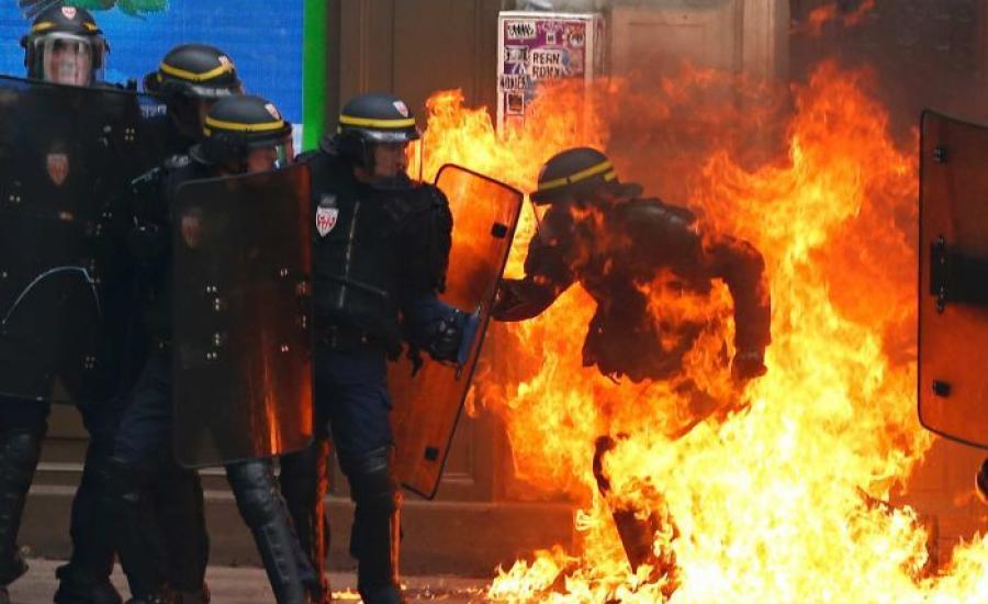 التظاهرات في فرنسا 