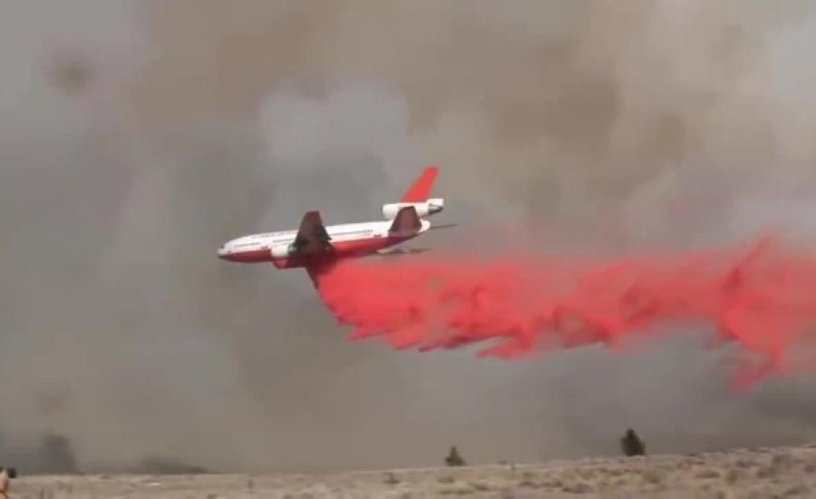أميركا ترسل أضخم طائرة اطفاء بالعالم لاخماد حريق اسرائيل 
