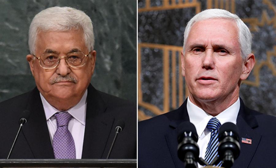 عباس يرفض لقاء بنس 