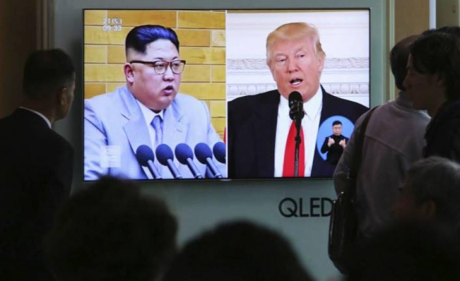 كيم والزعيم الكوري ترامب 