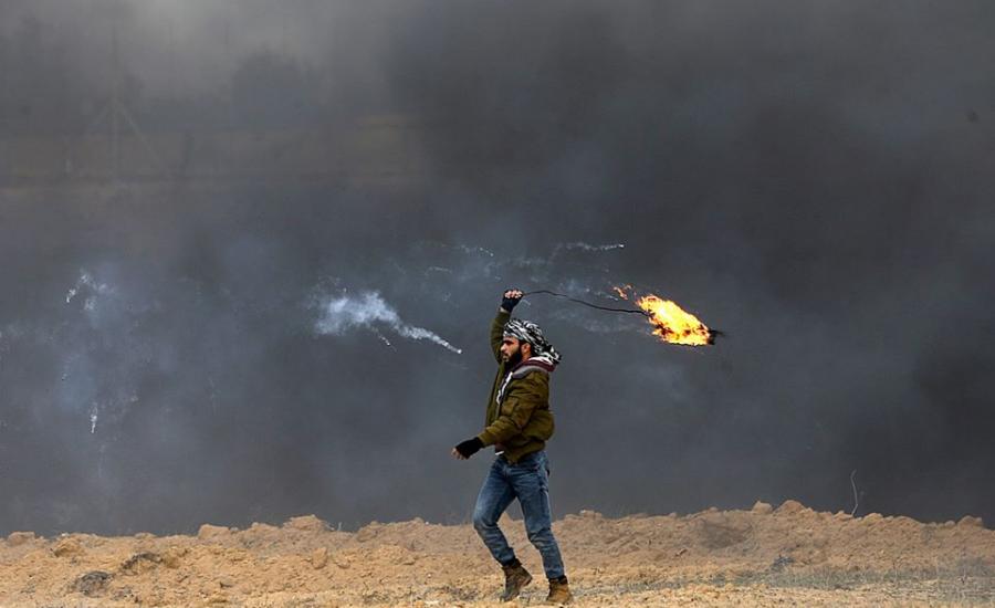 اصابات في مواجهات مع الاحتلال بقطاع غزة 