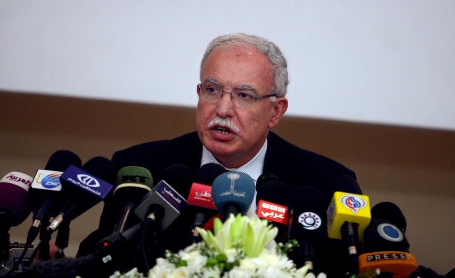 وزير الخارجية الفلسطيني وفرض عقوبات على اسرائيل 