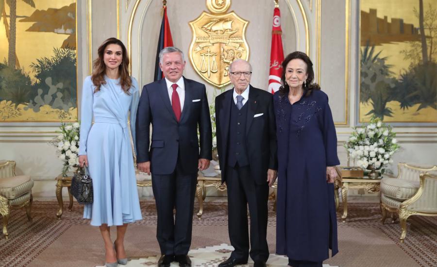 الملك عبد الله في تونس 