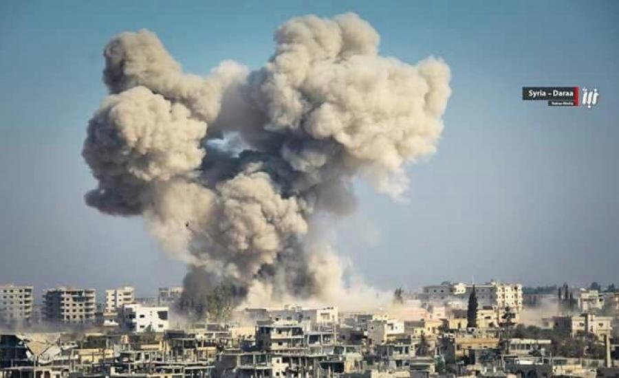 قصف روسي على ادلب 