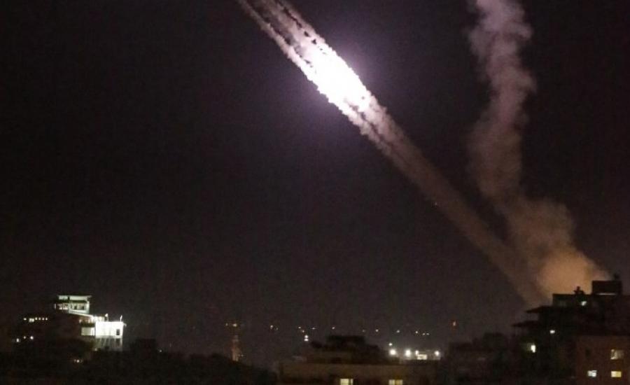 اطلاق صواريخ من غزة الى اسرائيل 