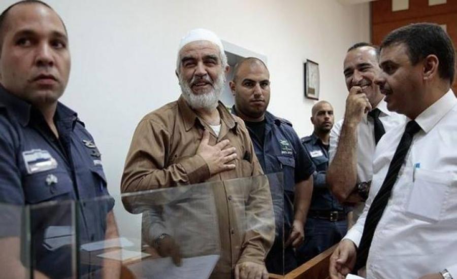 محكمة الاحتلال الاسرائيلي تمدد اعتقال الشيخ رائد صلاح