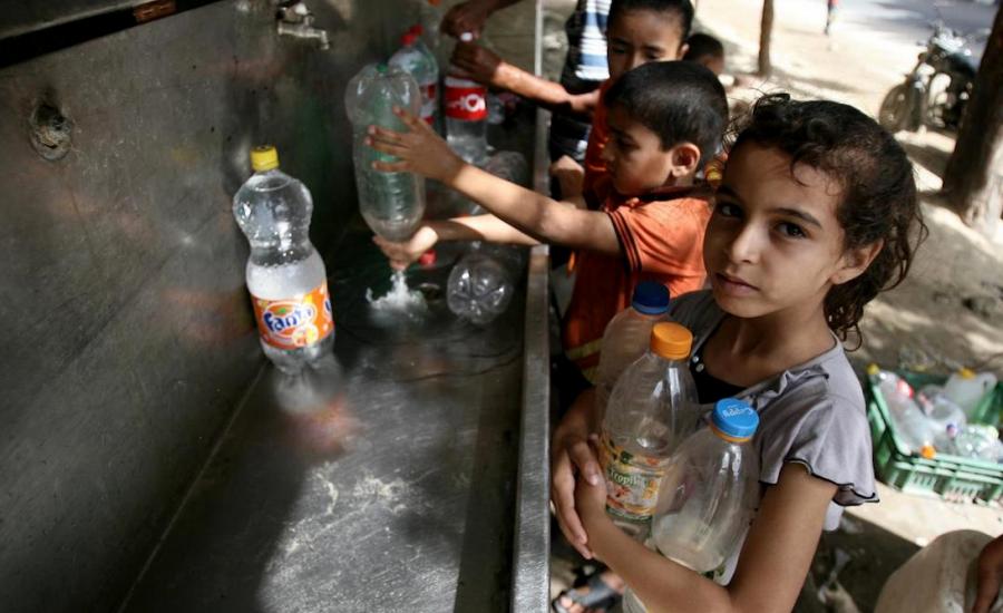 أقل من 4% من المياه في غزة صالحة للاستعمال