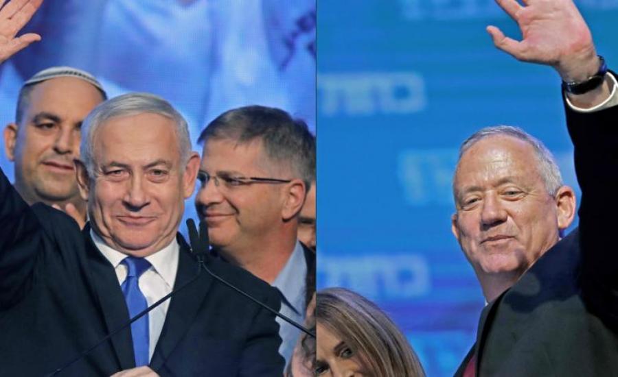 نتنياهو وليبرمان وغانتس والحكومة الاسرائيلية 