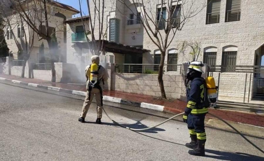 انخفاض حوادث الحرائق في فلسطين 