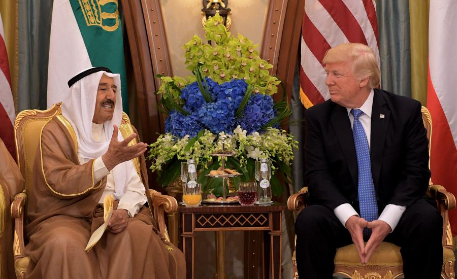 أمير الكويت يلتقي ترامب في واشنطن 