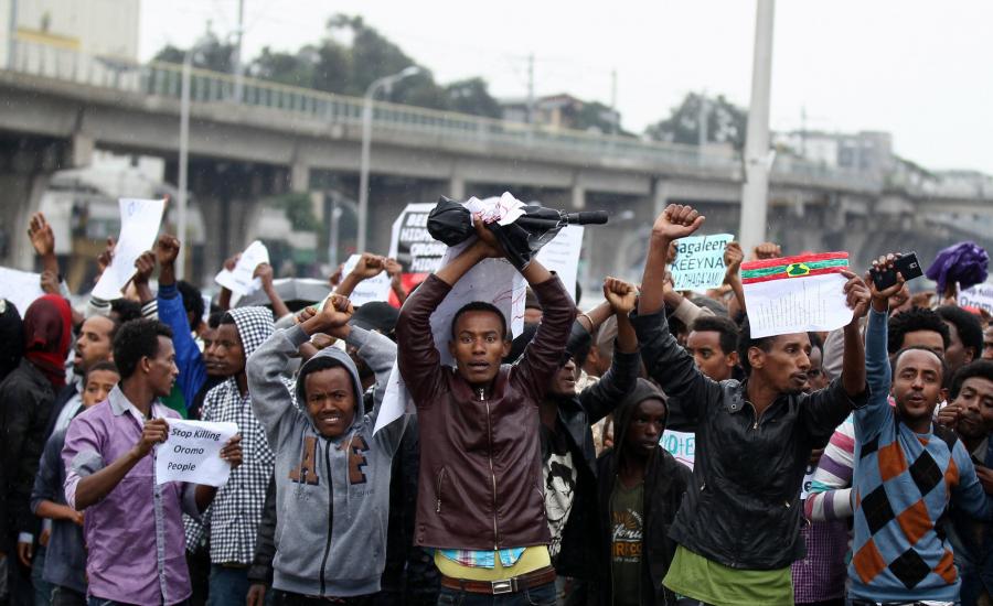 تظاهرات في اثيوبيا 