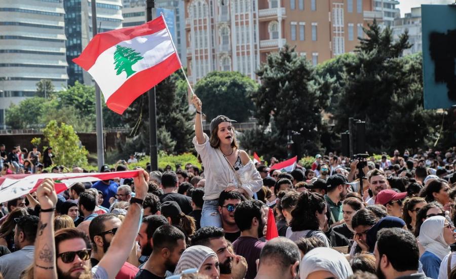 التظاهرات في لبنان 