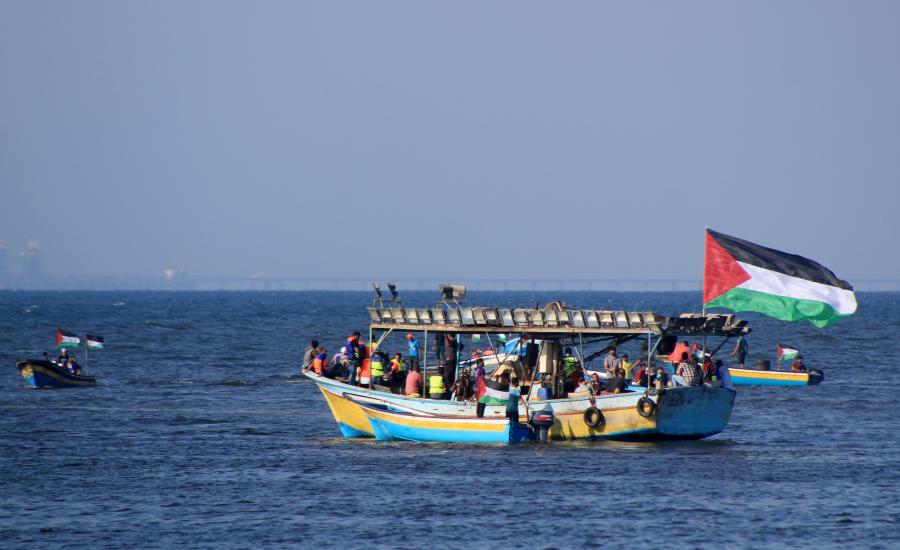 تقليص مساحة الصيد في غزة 