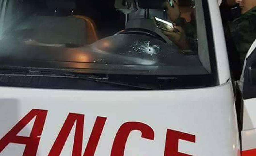 اصابة ضابط اسعاف بعد تعرضه لاطلاق نار في مخيم بلاطة 